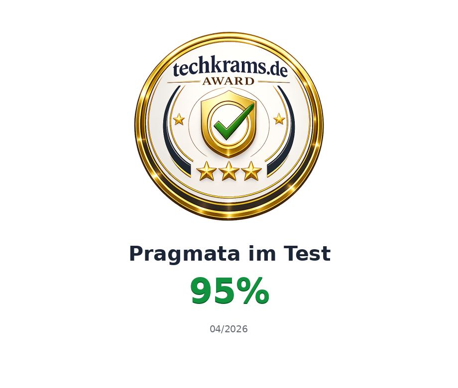 Techkrams.de Award 95% für Pragmata im Test