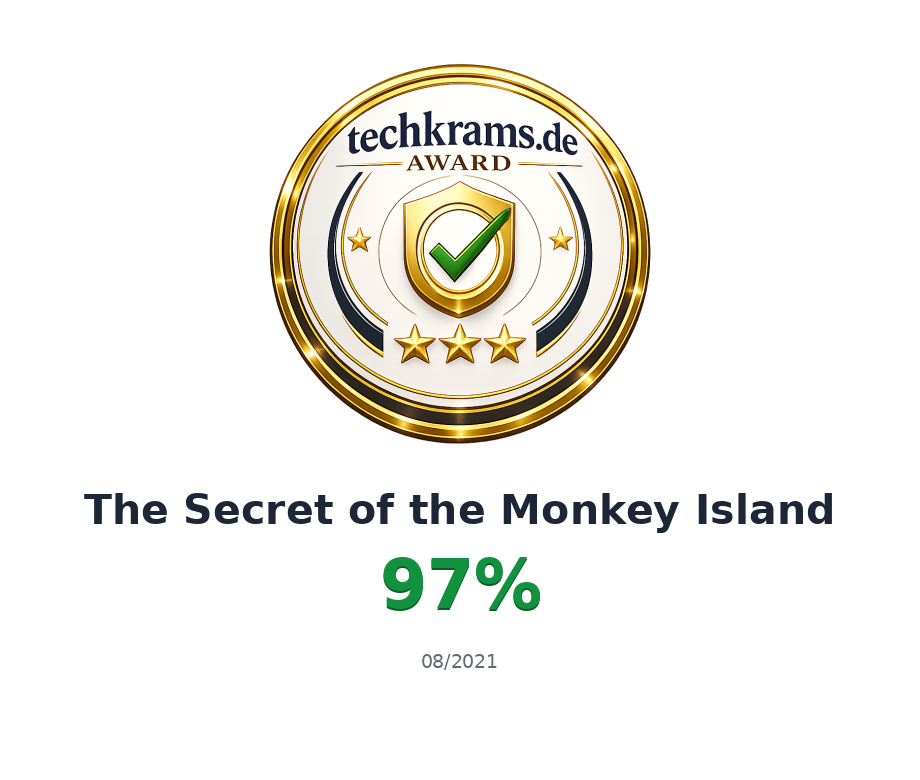 Techkrams.de Award 97% für The Secret of the Monkey Island