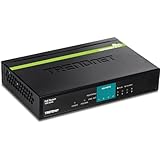 TRENDnet TPE-S44 8-Port 10/100Mbps PoE Switch, 4 x 10/100, 4 x 10/100 PoE, 802.3af, 30 W PoE Leistung