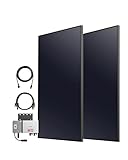 Anker SOLIX RS40P Balkonkraftwerk, Set ohne Halterung, Glatte Optik in Schwarz, 2X 445W Photovoltaik Solarpanel, Typ-N IBC-Modul, 22,7% Effizienz, 600W Wechselrichter mit WLAN