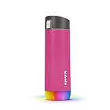 Hidrate Spark Steel Smart Water Bottle, Tracks Water Intake & Glows to Remind You to Stay Hydrated - Chug Lid