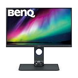 BenQ SW270C Fotografen Monitor (AQCOLOR Technologie, 27 Zoll, QHD, IPS, P3-Farbraum, USB-C-Laden, DP / HDMI, Hardware kalibriert, Höhenverstellbar), MacBook kompatibel