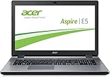 Acer Aspire E5-771G-595Q 43,9 cm (17,3 Zoll HD+) Laptop (Intel Core i5-5200U, 2,7GHz, 4GB RAM, 500GB HDD, Nvidia GeForce 840M, DVD, kein Betriebssystem) silber