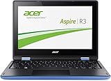 Acer Aspire R11 (R3-131T-C122) 29,4 cm (11,6 Zoll) HD Laptop (Intel Celeron N3050, 2 GB RAM, 32 GB eMMC, Intel HD Graphics, Touchscreen, Win 8.1) blau/schwarz