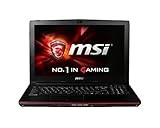 MSI GP62-2QEA8H11 39,6 cm (15,6 Zoll) Laptop (Intel Core i5-4210H+HM86 (Sharkbay), 8GB RAM, 1TB HDD, 128GB SSD, NVIDIA Geforce GTX 950M, Win 10 Home) schwarz