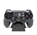 Klassischer PlayStation Controller Wecker - Offiziell lizenziert, LCD mit Hintergrundbeleuchtung, Steuerung per D-Pad & Tasten, Cooles Geschenk