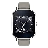 Asus 90NZ0031-M00010 3,68 cm (1,45 Zoll) ZenWatch 2 (Touchscreen, Qualcomm Snapdragon 400 APQ8026, 4GB, Lederarmband) khaki/silber