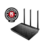 Asus RT-AC66U B1 Router (Ai Mesh WLAN System, WiFi 5 AC1750, 4x Gigabit LAN, App Steuerung, AiProtection, USB 3.0)