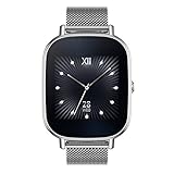 Asus Zenwatch 2 WI502Q-1MSIL0003 (3,68 cm (1,45 Zoll), Touchscreen, Qualcomm Snapdragon 400 APQ8026, 4GB, Metallarmband) milanaise/silber