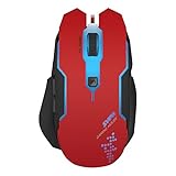 Speedlink Svipa Core Gaming 5-Tasten-Maus (langes Design, Daumenablage, LED-Beleuchtung, DPI-Schalter bis zu 2800dpi) schwarz/rot