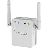 Netgear WLAN Repeater WN3000RP WLAN Verstärker, N300 WiFi, Abdeckung 1 bis 2 Räume & 10 Geräte, Geschwindigkeit bis 300 MBit/s, WPS, kompaktes Design