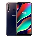 WIKO View3 Pro 128GB+6GB Smartphone ( 6,3 Zoll, Triple-Kamera, 4000 mAh Akku, Dual-SIM, Android 9.0), Anthracite Blue/Gold