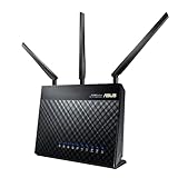 Asus RT-AC68U Router (Ai Mesh WLAN System, WiFi 5 AC1900, 4x Gigabit LAN, App Steuerung, AiProtection, Multifunktion-USB 3.0) (Router bis zu 150 m²)