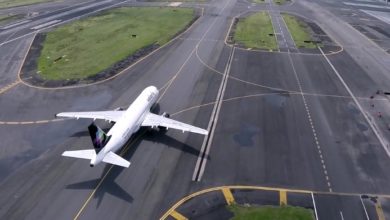 Drohne über Flughafen