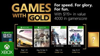 Xbox August 2018 Games with Gold