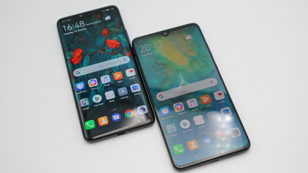 Huawei Mate 20Pro (links) uawei Mate20 (rechts)