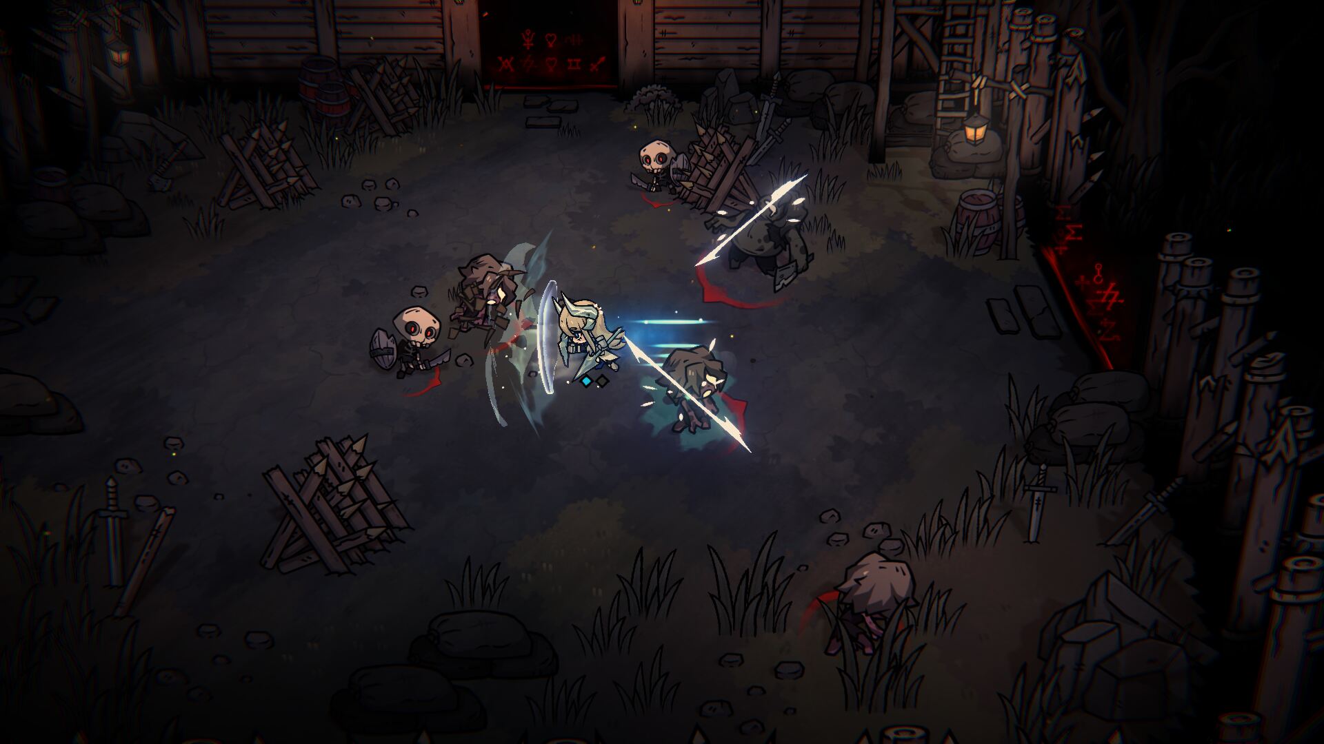 Screenshot von Cinderia Charakter Isdra im Kampf