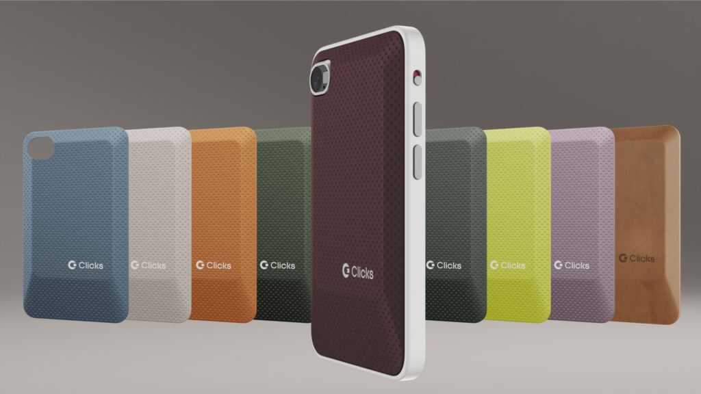Farbvarianten des Back Cover des Clicks Communicator