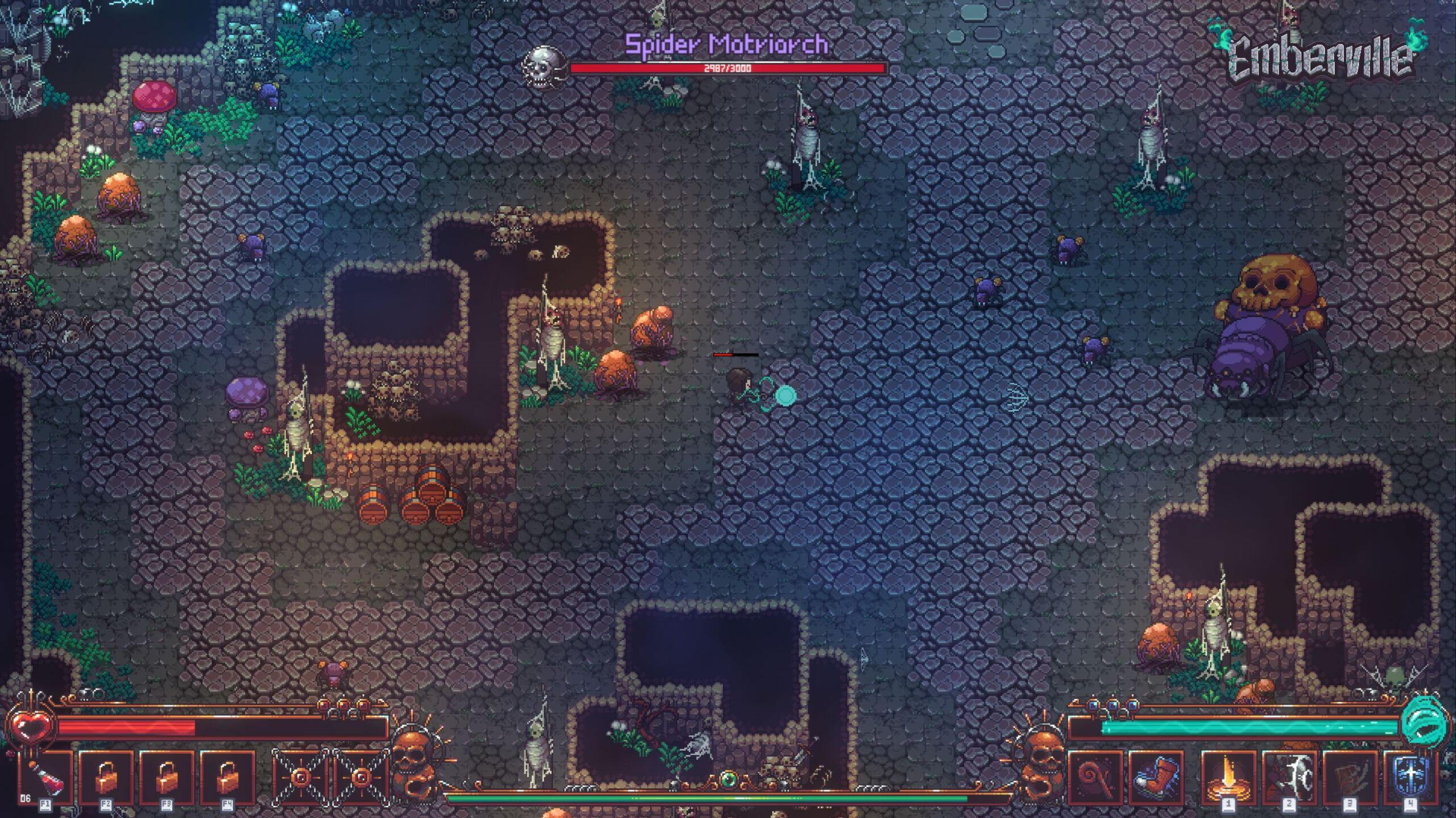 Emberville Dungeon Kampf