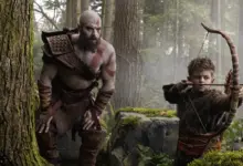 Erster Blick auf Kratos und Atreus