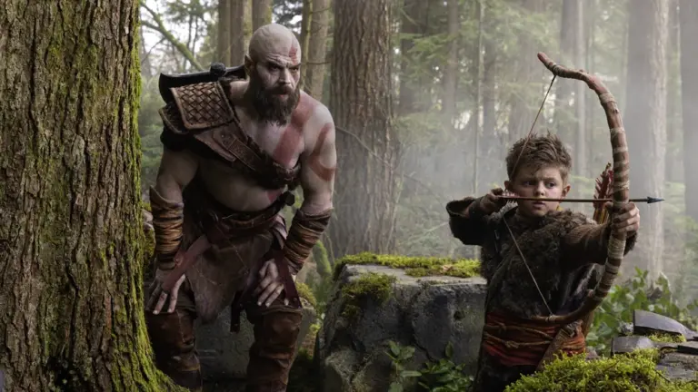 Erster Blick auf Kratos und Atreus